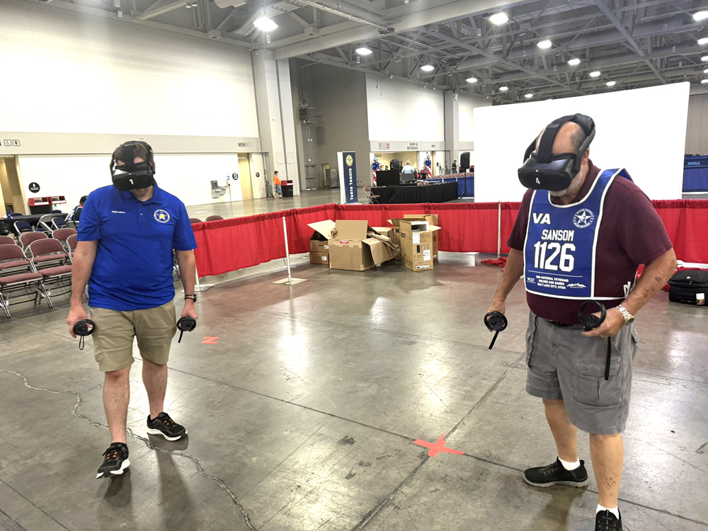 Regiment Gaming teaches Veterans & their families about the power of gaming during the The National Veterans Golden Age Games in August 2024.