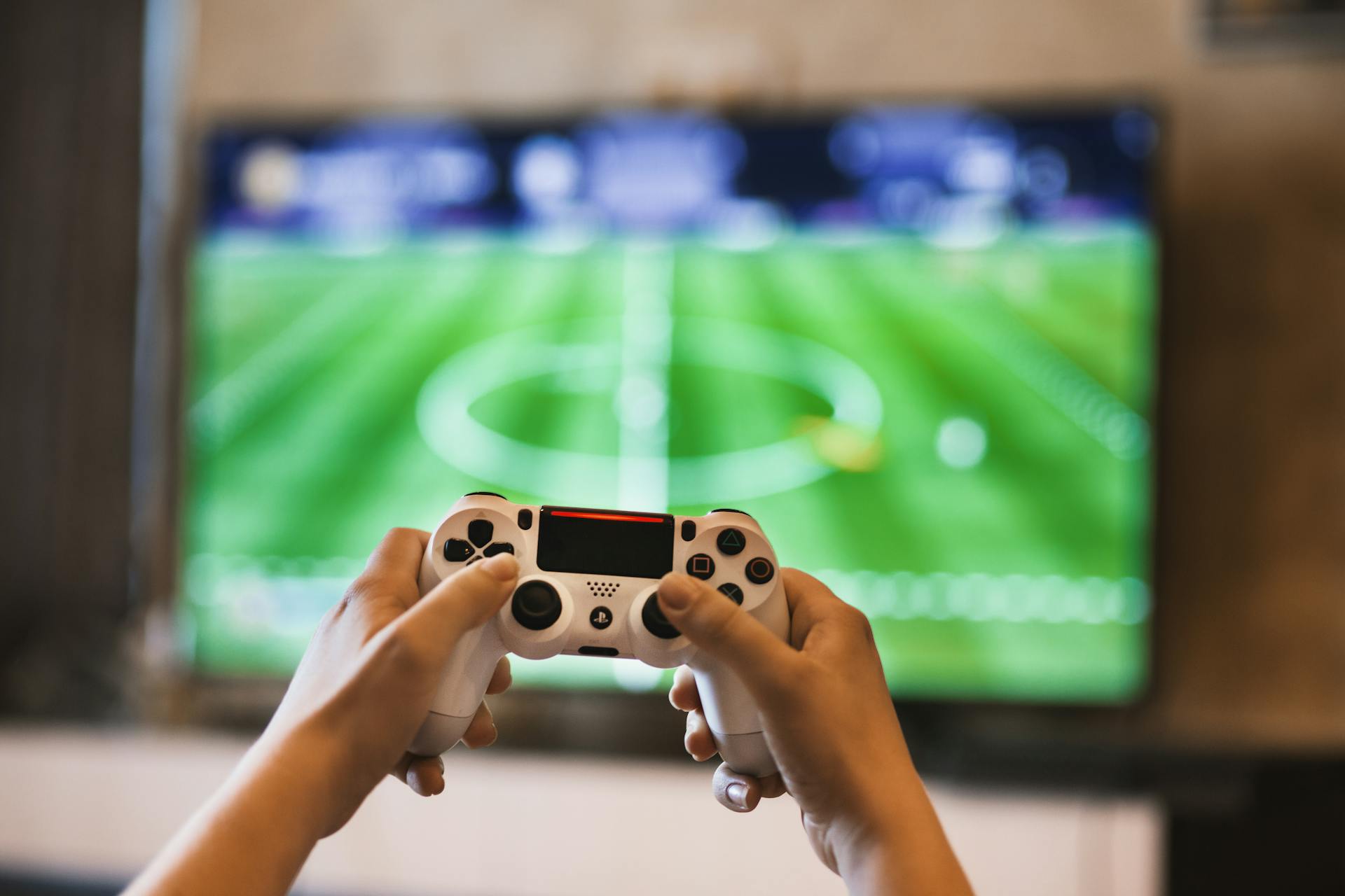 playing video games