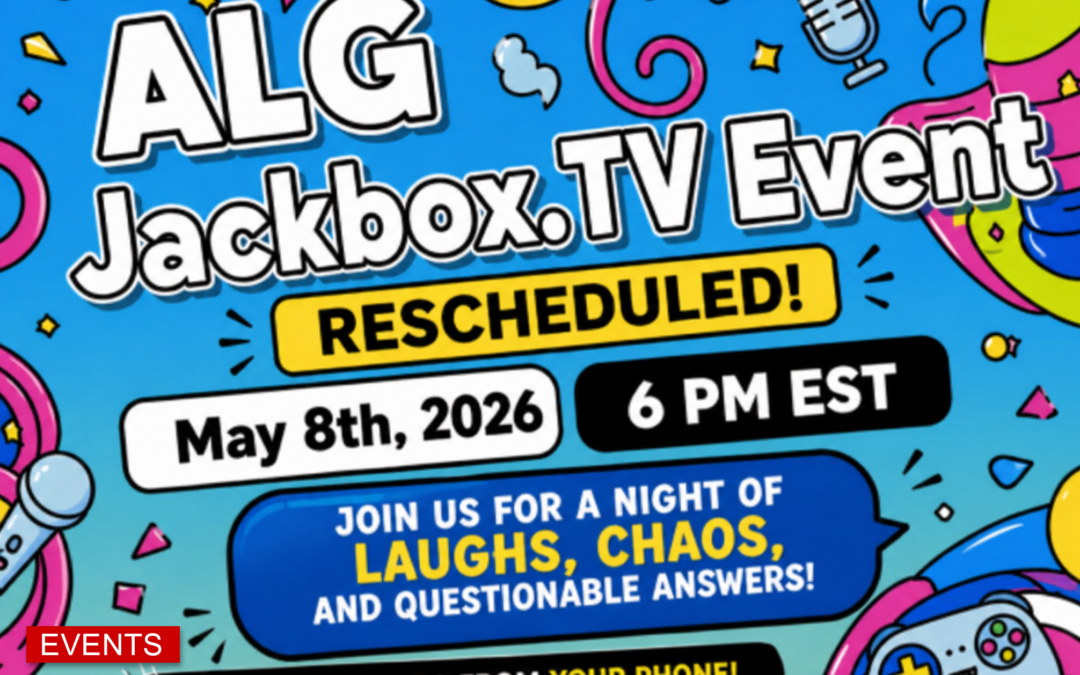 Join the ALG Jackbox.TV Discord Event on May 8