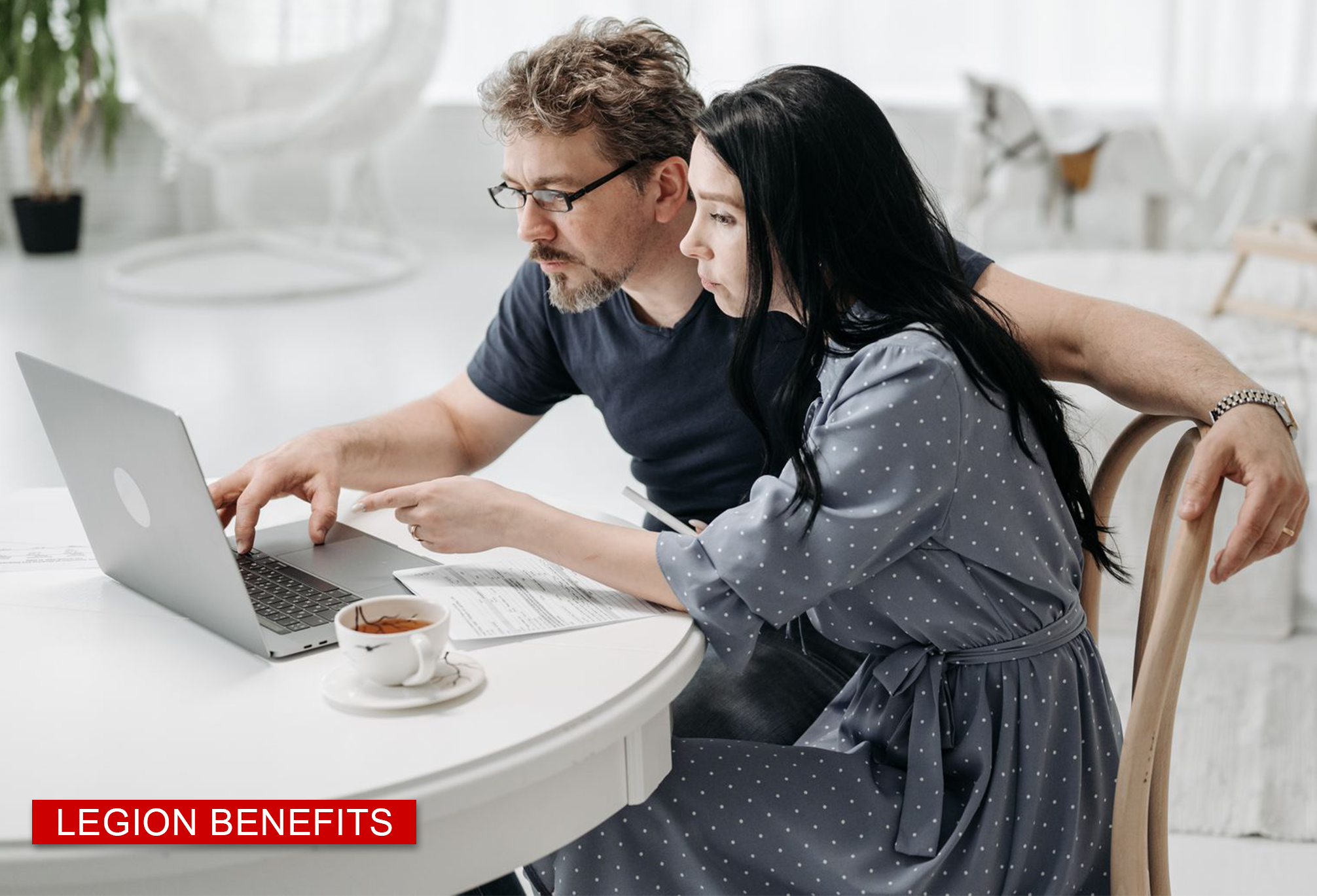 couple looking at a computer