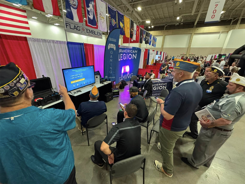 Trivia at the ALG booth at The American Legion National Convention in Louisville